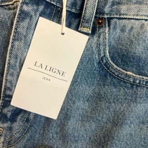 La Ligne Denim Mini Skirt